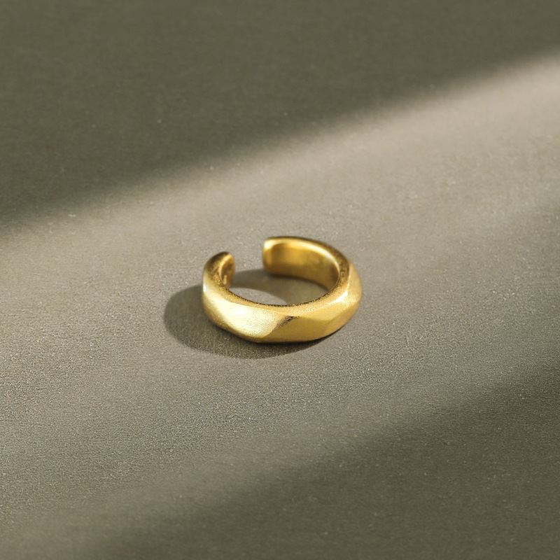 Simple Circle 925 Sterling Silver Non-Pierced Earring (Single) - SterlingSilberSchmuck