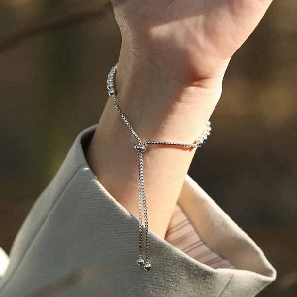 Perlen Armband 925 Sterling Silber elegant Geschenk Damen