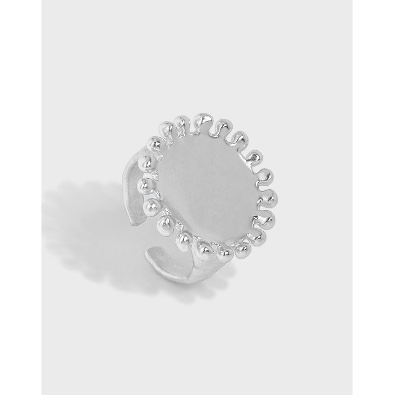 Sonnenblumen Ring 925 Sterling Silber verstellbar elegant