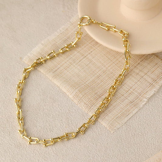 Klassische Hollow Chain Halskette aus 925 Sterlingsilber – Elegant - SterlingSilberSchmuck