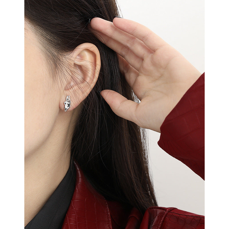 Silber Ohrringe 925 – Geometrische Pods Stecker