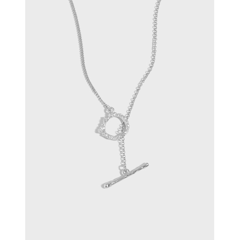 OT Halskette 925 Sterling Silber unregelmäßig elegant Büro