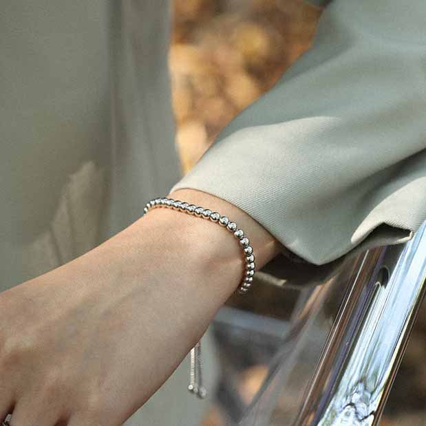 Perlen Armband 925 Sterling Silber elegant Geschenk Damen