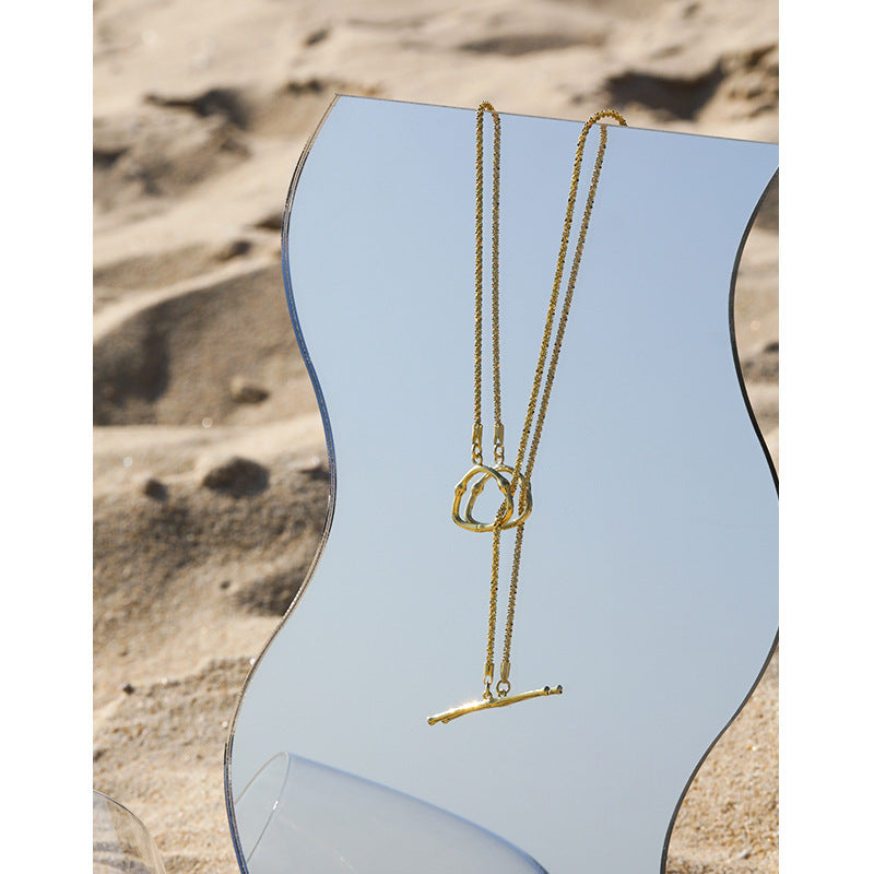 Office Popcorn Chain OT Shape 925 Sterling Silver Necklace - SterlingSilberSchmuck