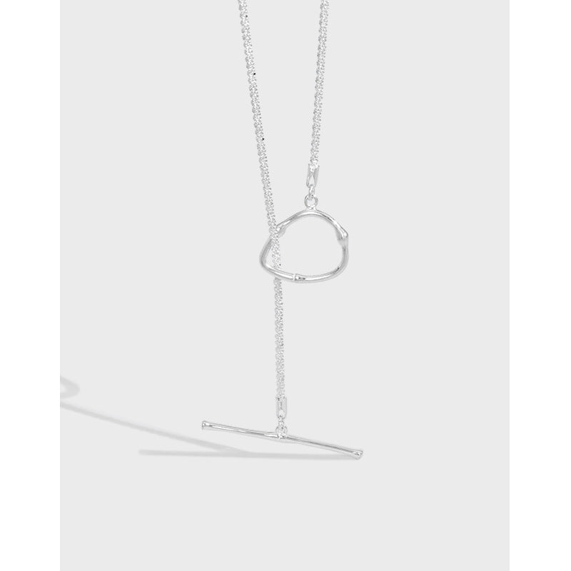 Office Popcorn Chain OT Shape 925 Sterling Silver Necklace - SterlingSilberSchmuck
