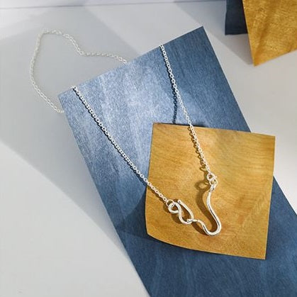 Gliederkette 925 Sterling Silber Halskette modern & elegant