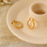 Lade das Bild in den Galerie-Viewer, Simple Twisted 925 Sterling Silver Hoop Earrings
