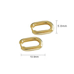 Lade das Bild in den Galerie-Viewer, Simple Geometric Ellipse 925 Sterling Silver Leverback Earrings
