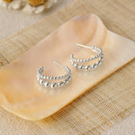 Lade das Bild in den Galerie-Viewer, Holiday Beads Circle 925 Sterling Silver Hoop Earrings
