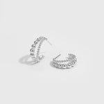 Lade das Bild in den Galerie-Viewer, Holiday Beads Circle 925 Sterling Silver Hoop Earrings
