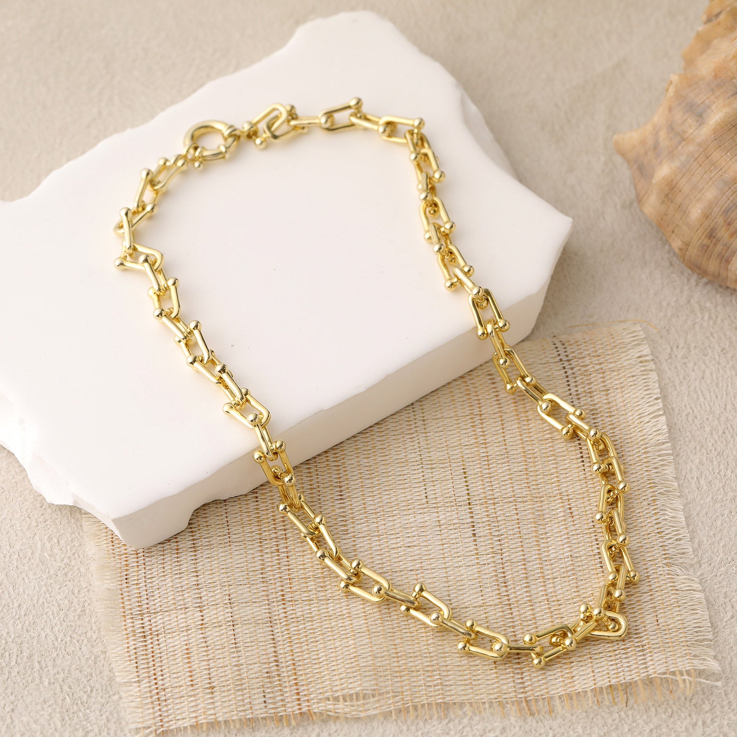 Klassische Hollow Chain Halskette aus 925 Sterlingsilber - SterlingSilberSchmuck