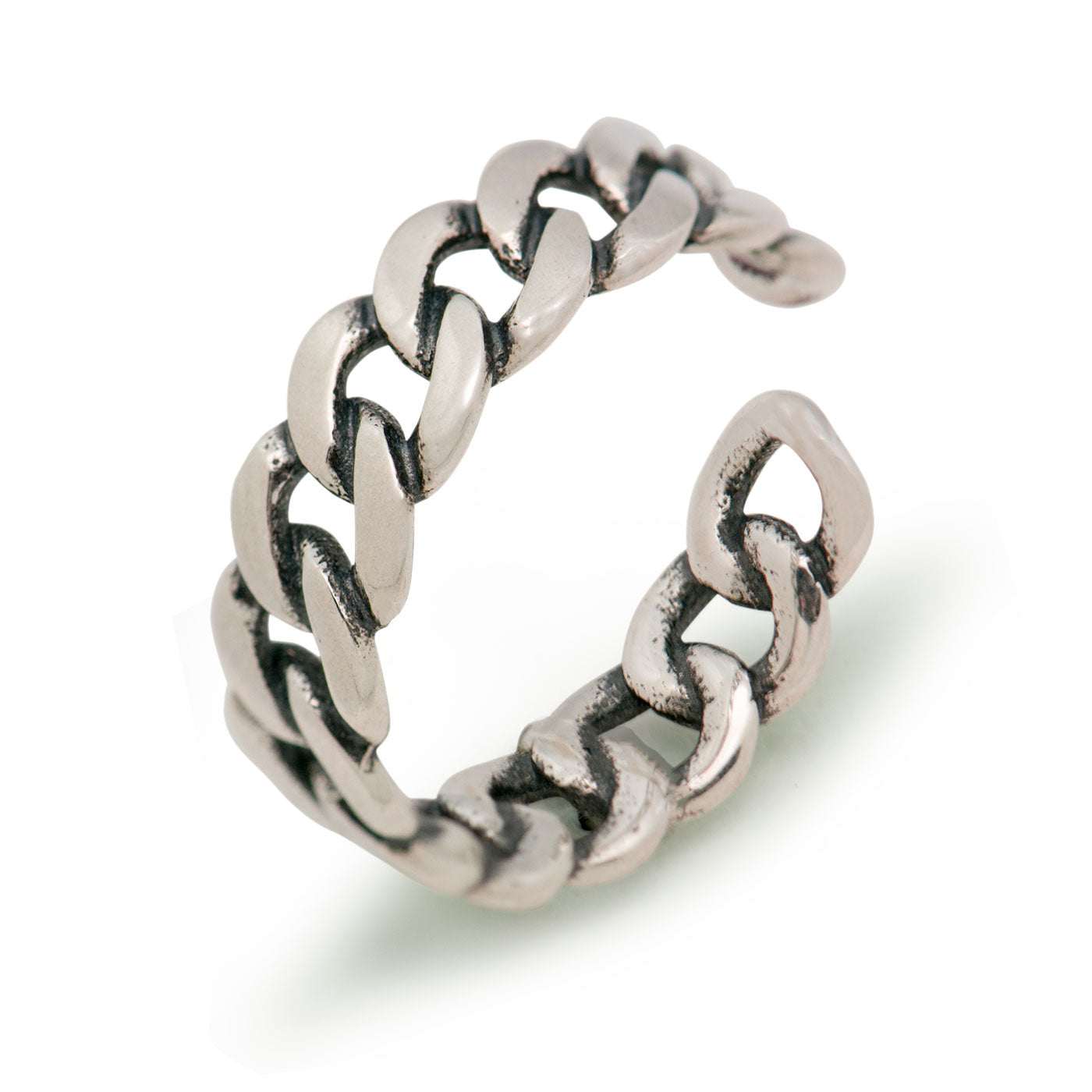 Vintage Netz Ring 925 Sterling Silber verstellbar modern elegant